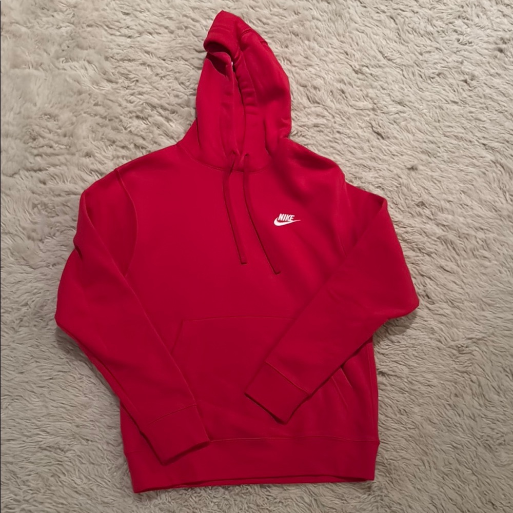 Nike Men's Red Fleece Hoodie